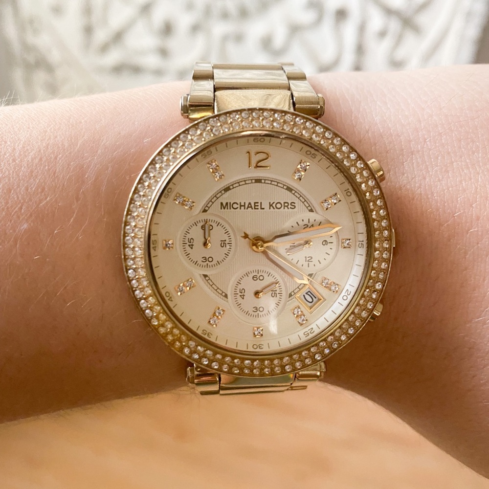 Gold Michael kors watch